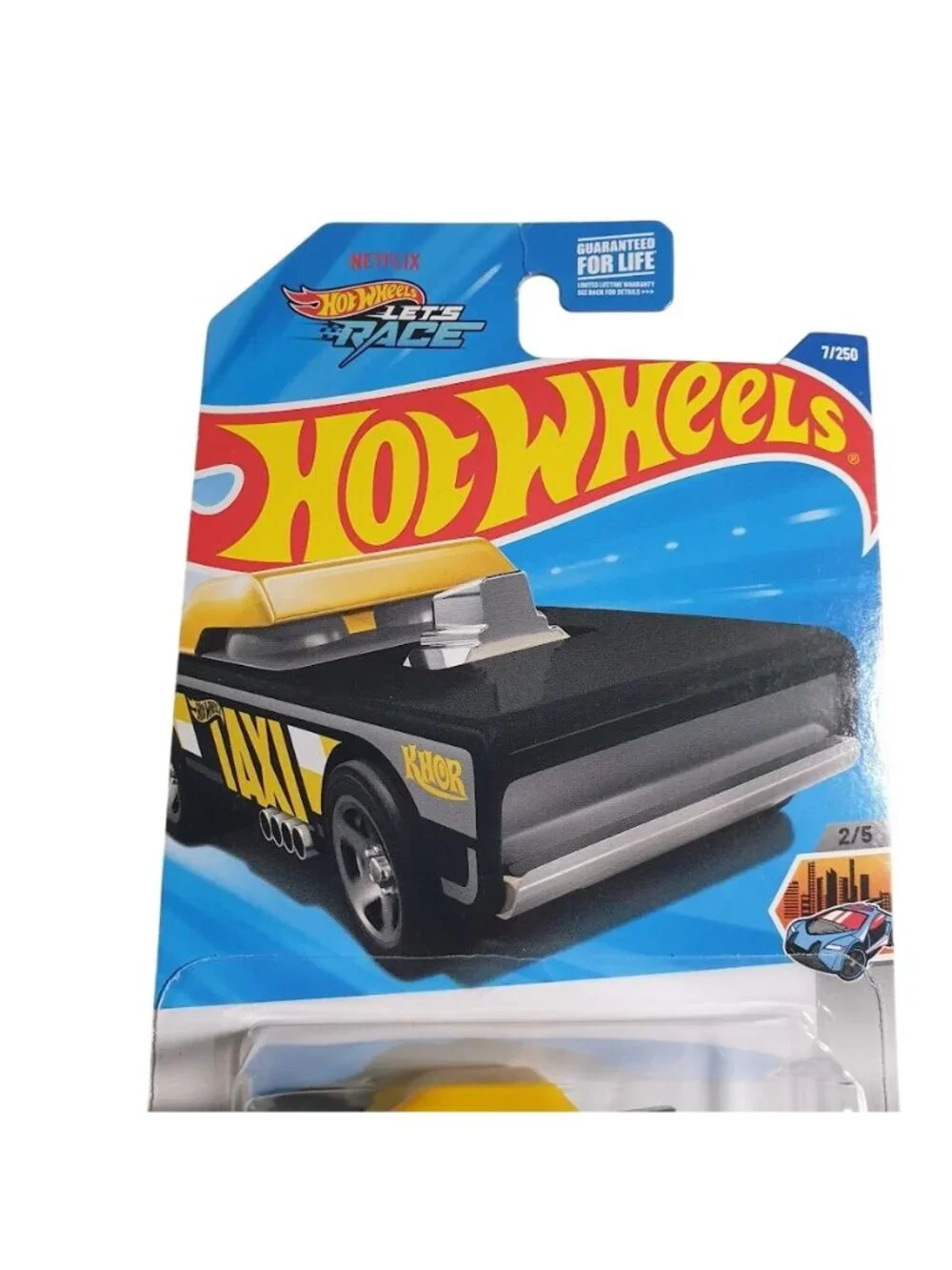 Hot Wheels Small Bloc HW Metro Black Yellow Taxi Theme Collectible 7/250 2/5